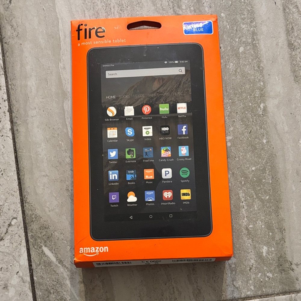 Amazon Fire Tablet - Orange and Black